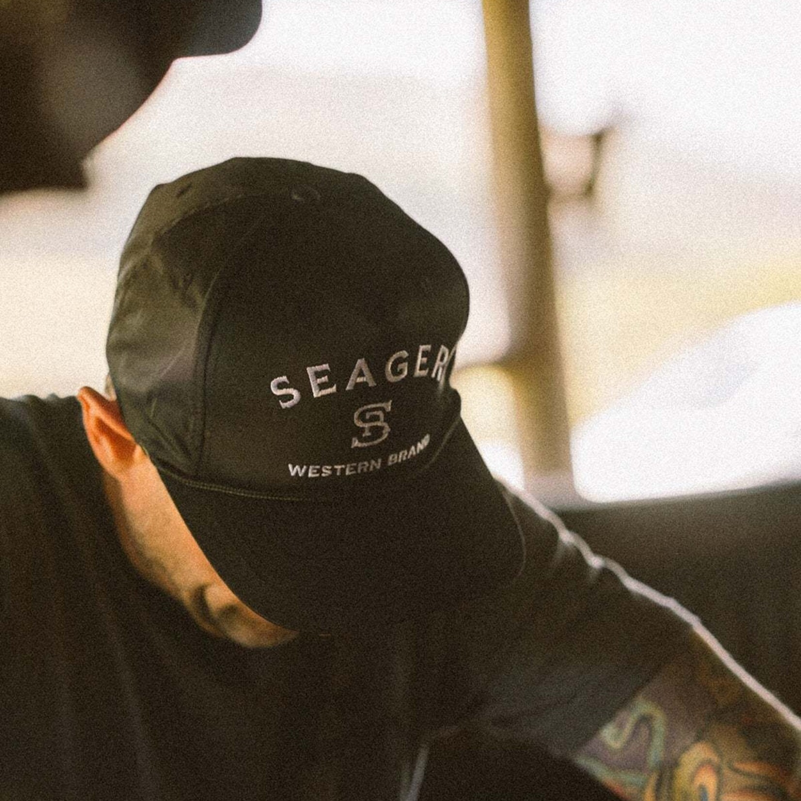 Seager Apparel Co Seager Snapback: Branded - Black