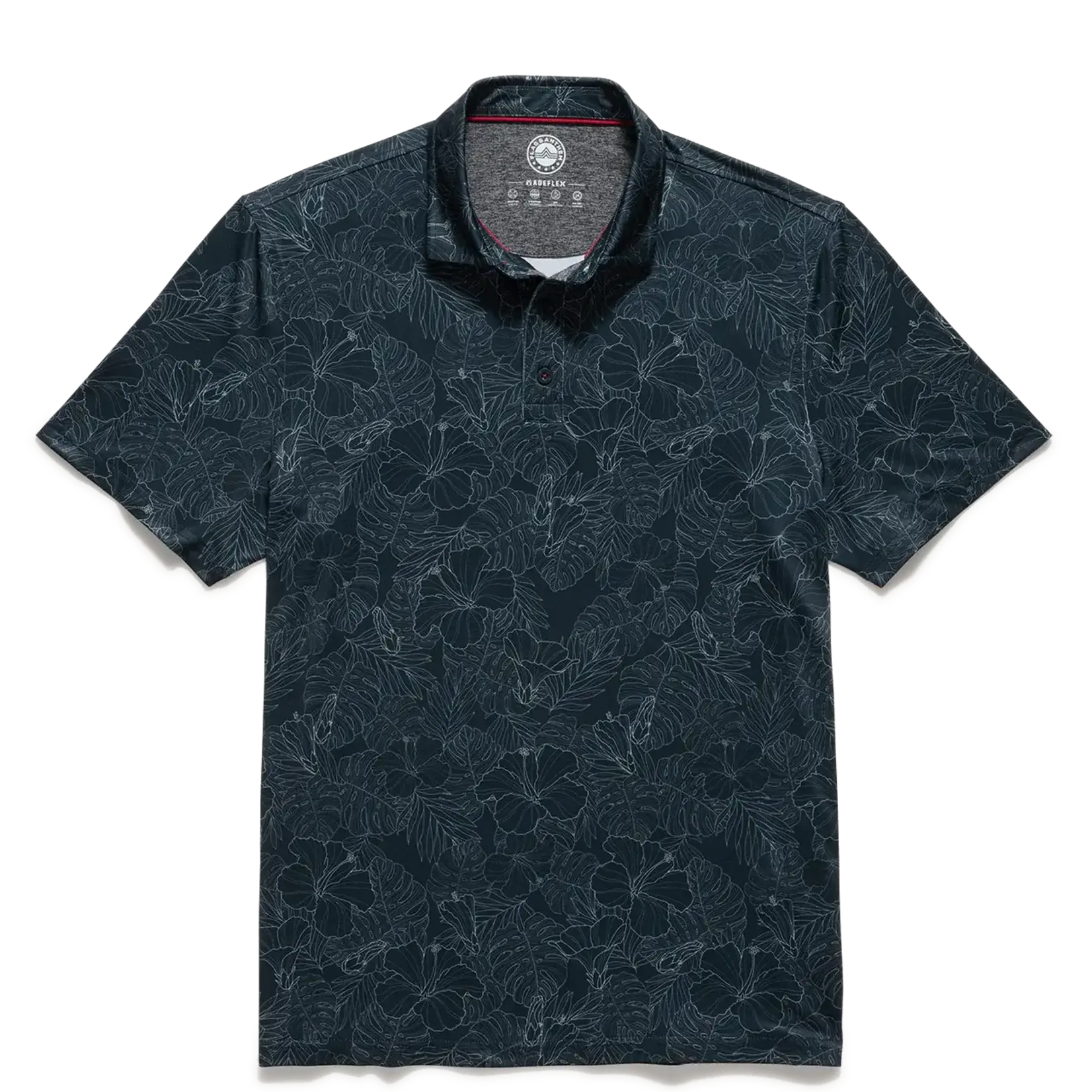 Flag and Anthem Manteca SS All Over Floral Performance Polo