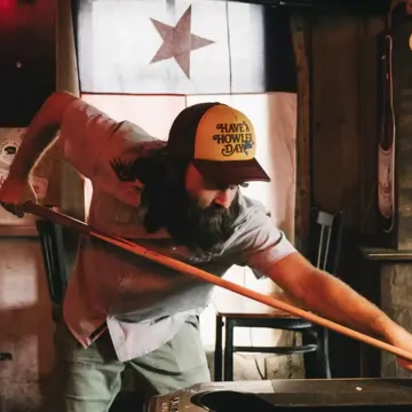 Howler Bros. Howler Bros Foam Dome: Have a Howler Day: Gold/Maroon