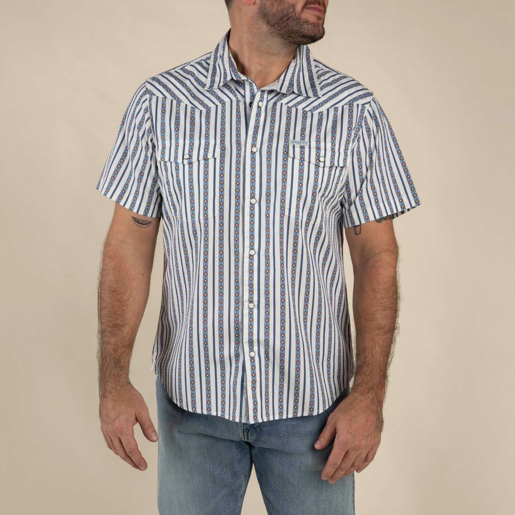 Sendero Provisions Sendero: Serape Pearl Snap SS