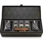 R.O.C.K.S. Whiskey Chilling Stones Connoisseur's Set - Palm Whiskey Glass Edition
