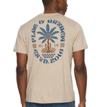 Flag and Anthem Palm Tree Tee: Oatmeal