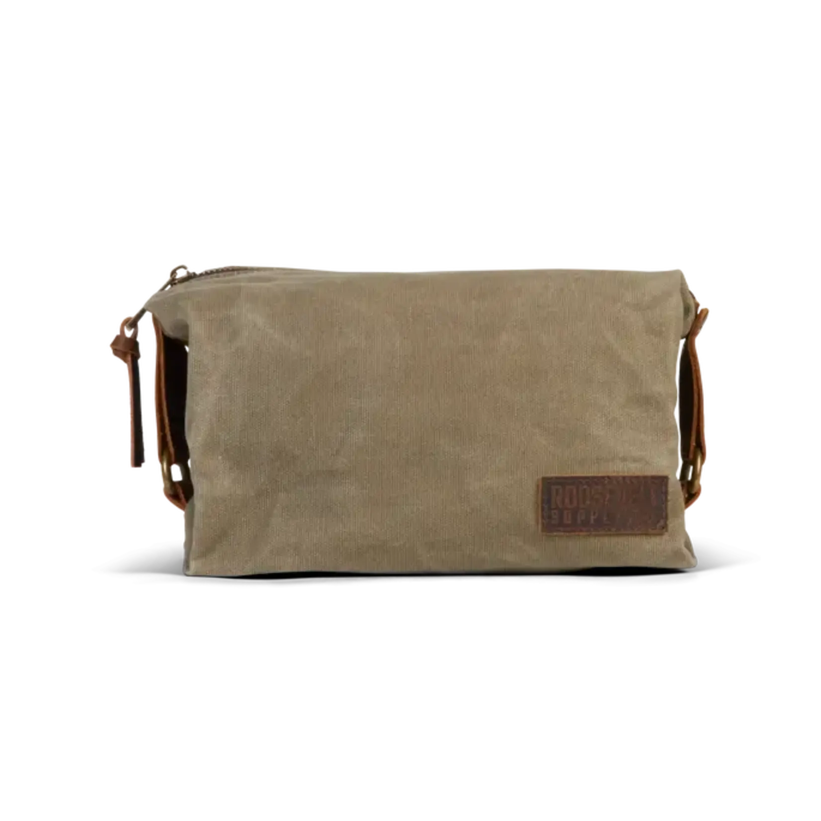 Roosevelt Supply Co Waxed Canvas Toiletry Bag - Olive