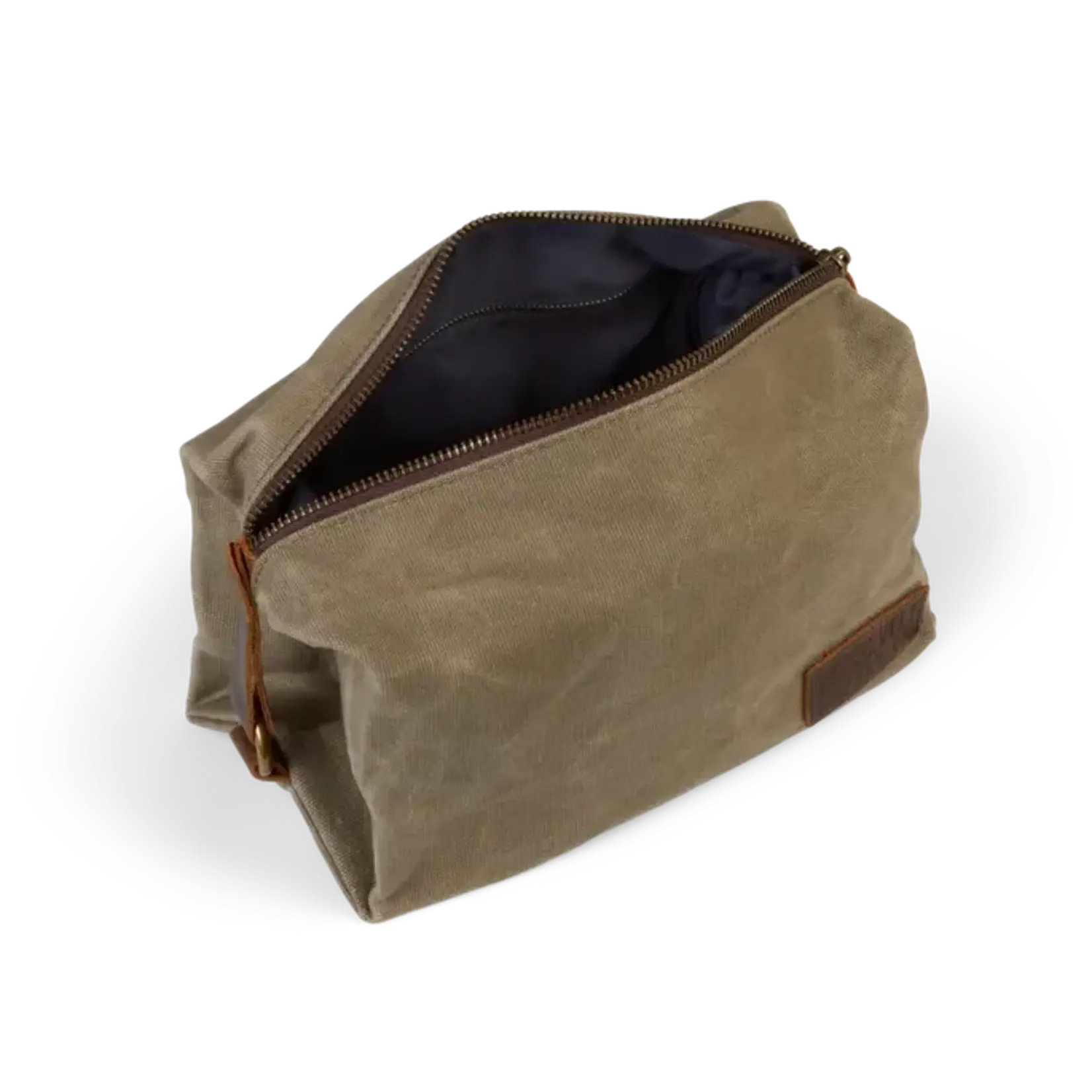 Roosevelt Supply Co Waxed Canvas Toiletry Bag - Olive