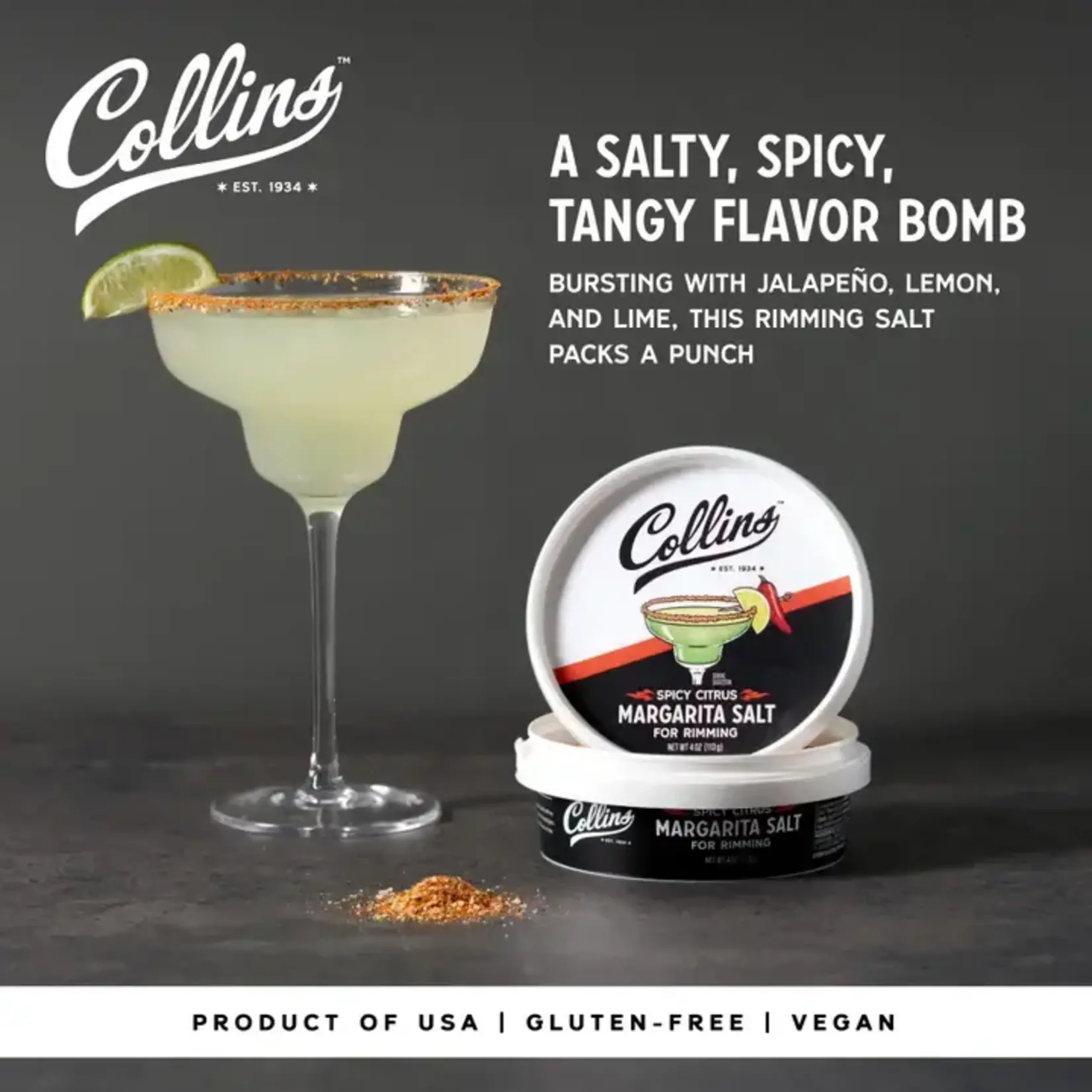 Collins Spicy Citrus Margarita Salt
