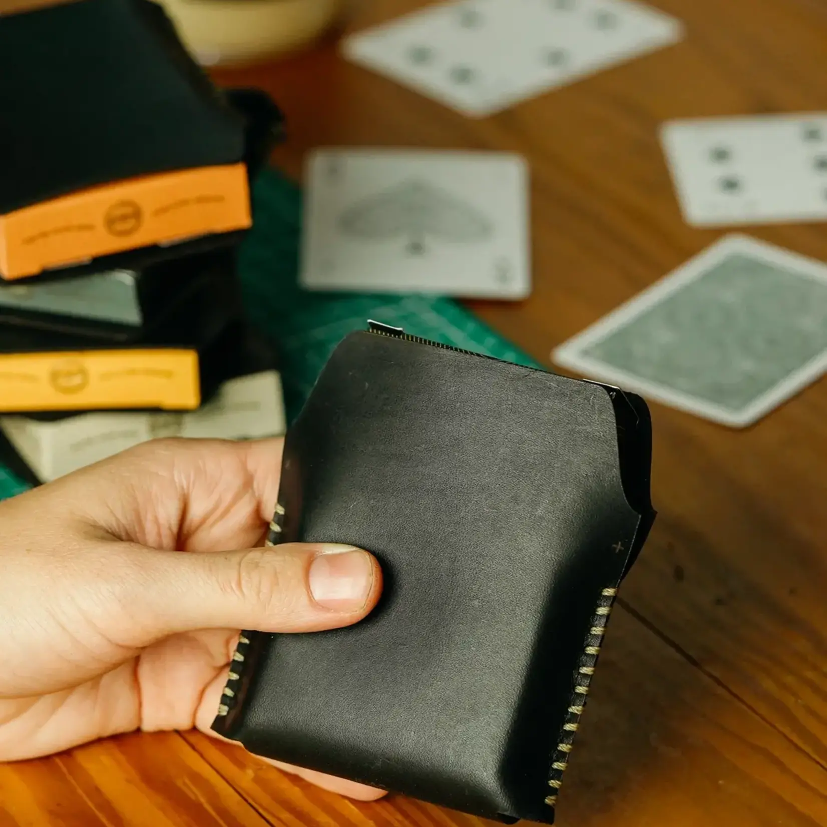Misc Goods Leather Card Case - Single w/ Standard Deck