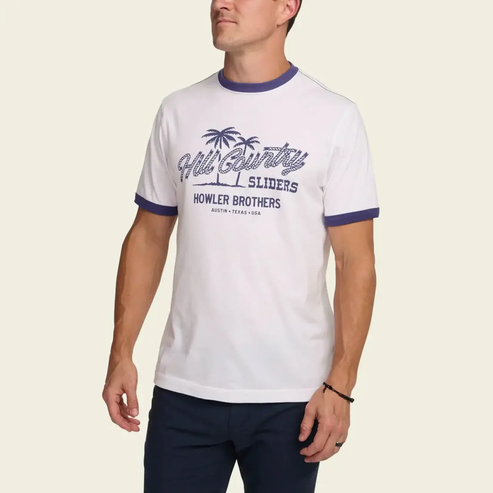 Howler Bros. Cotton Ringer T - Hill Country Beach Sliders