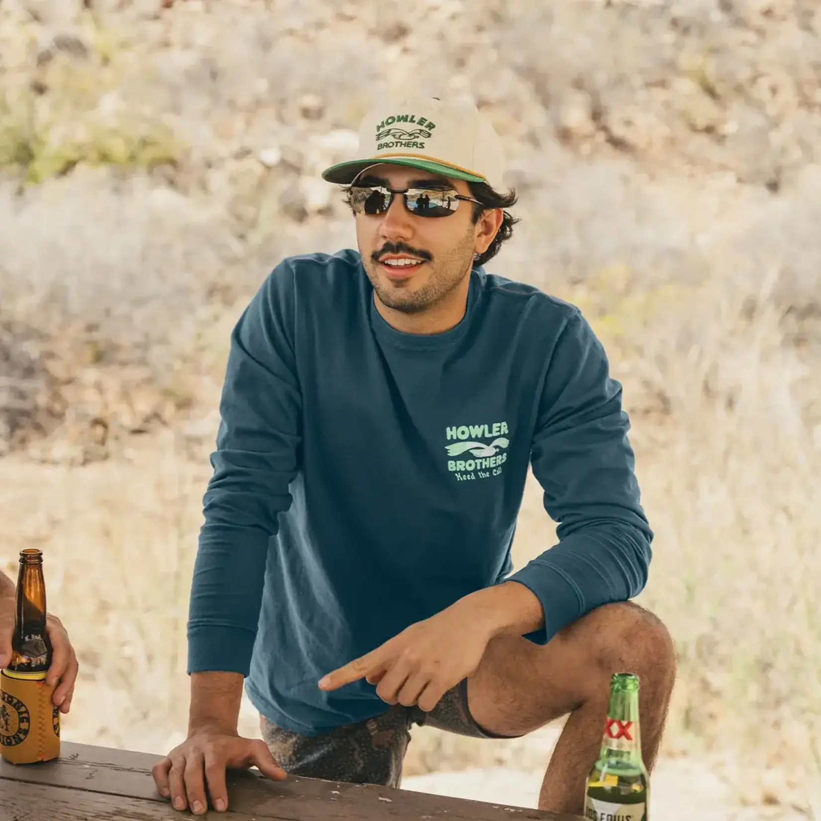 Howler Bros. Cotton T - LS - Flocka Seagulls