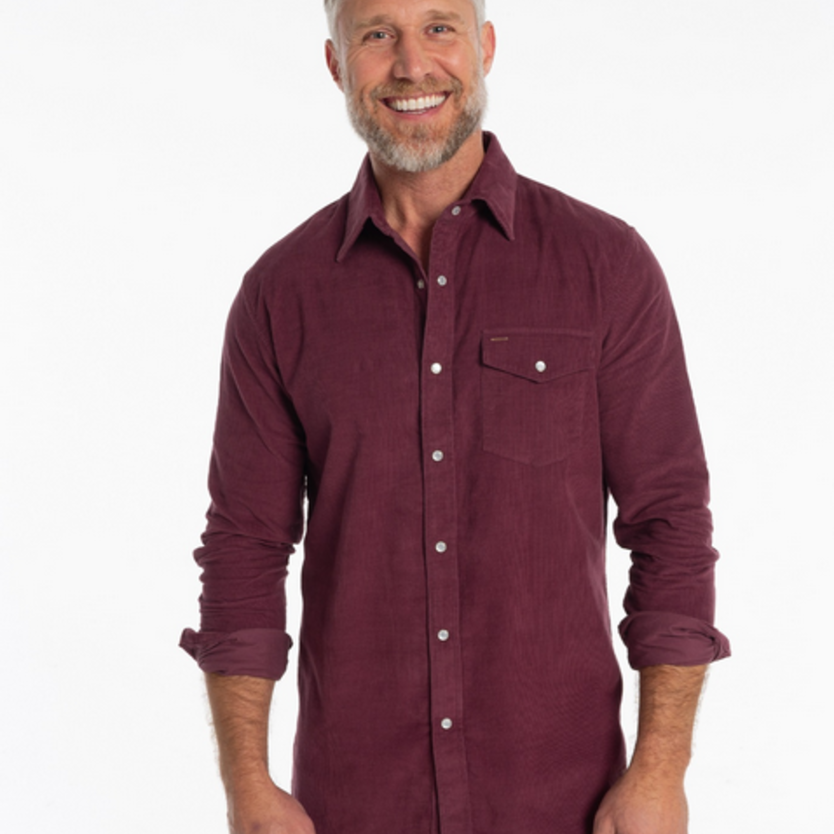 Criquet Long Sleeve Corduroy Pearl Snap