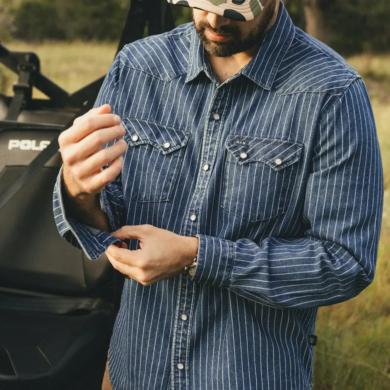 Howler Bros. Dust Up Denim Snapshirt