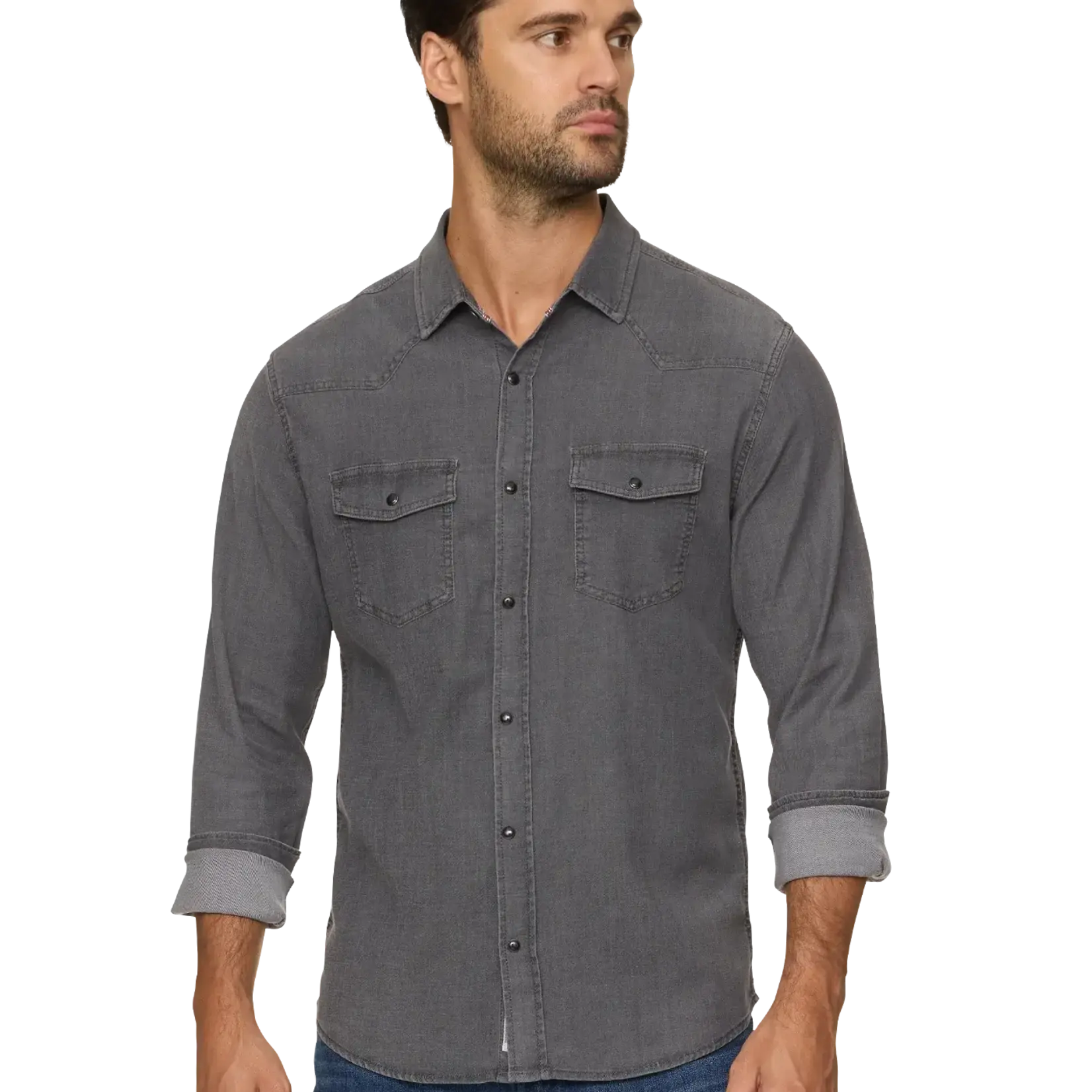 Flag and Anthem Sacramento Stretch Chambray Western Shirt