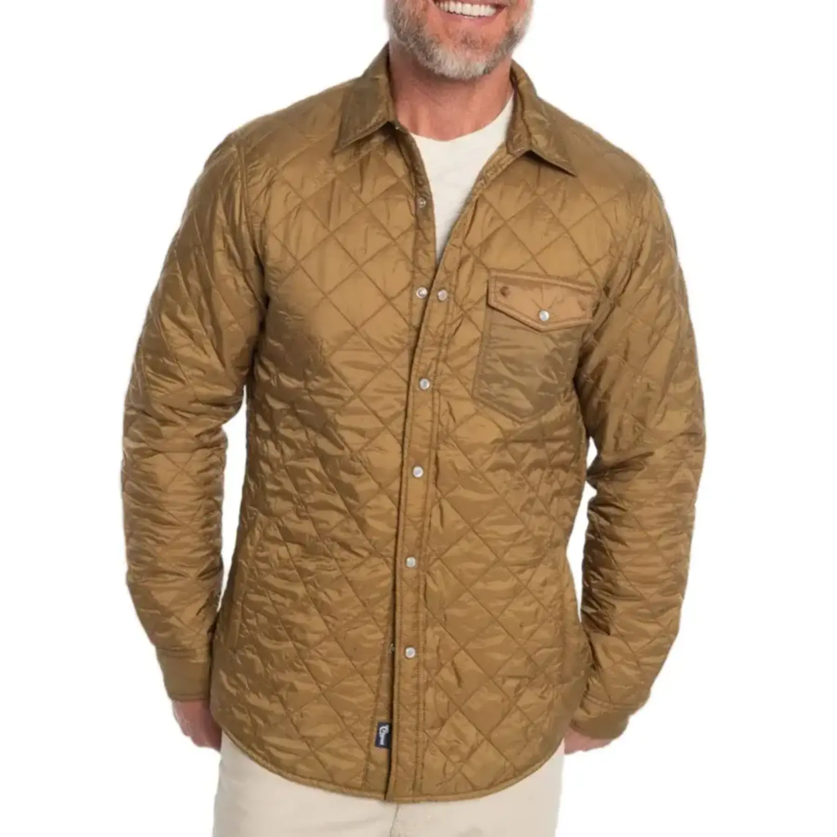 Criquet Quilted Shacket-Navy