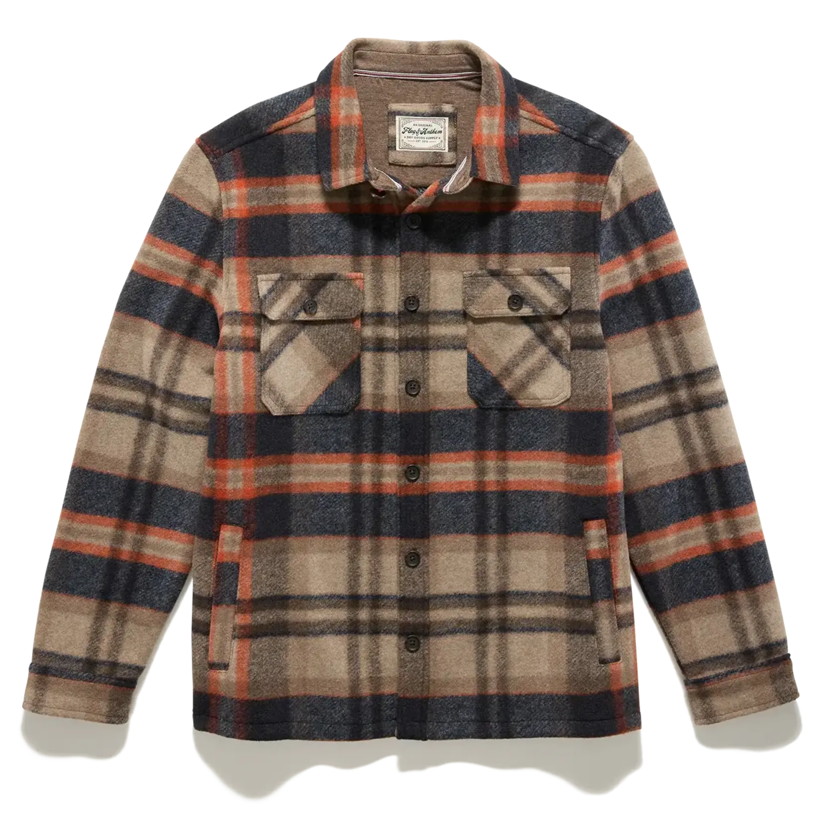Flag and Anthem Midland Brushed Plaid Shirt Jacket