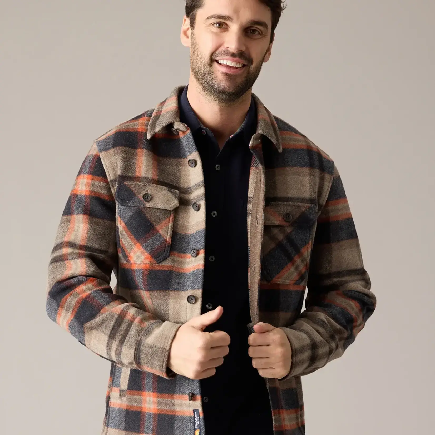 Flag and Anthem Midland Brushed Plaid Shirt Jacket