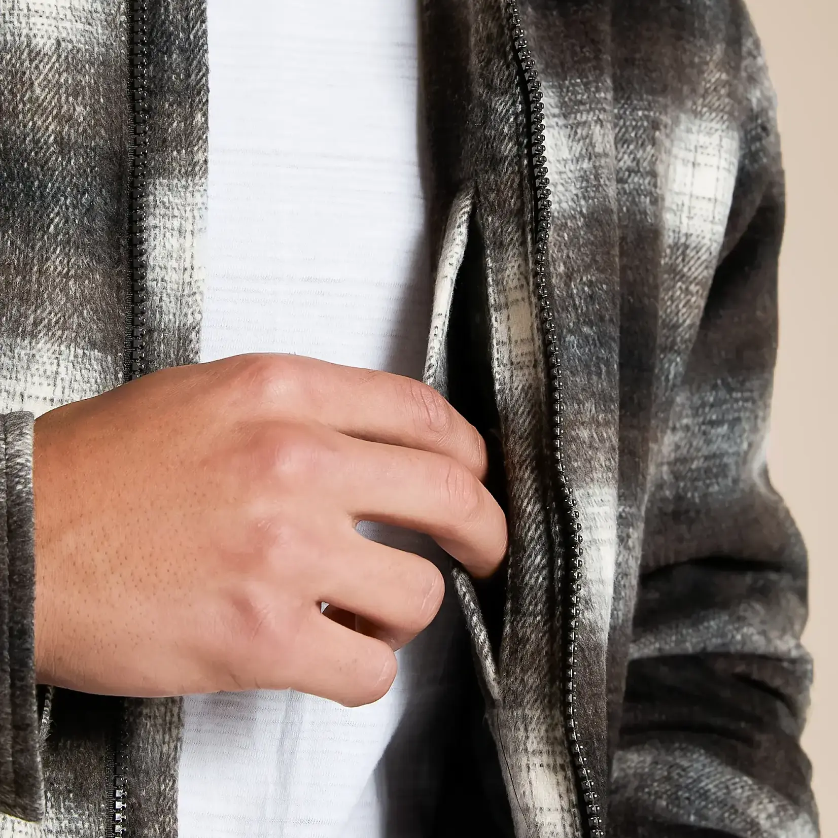 Flag and Anthem Castell Plaid Full Zip Jacket