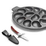 Outset Oyster Knife and Oyster Pan