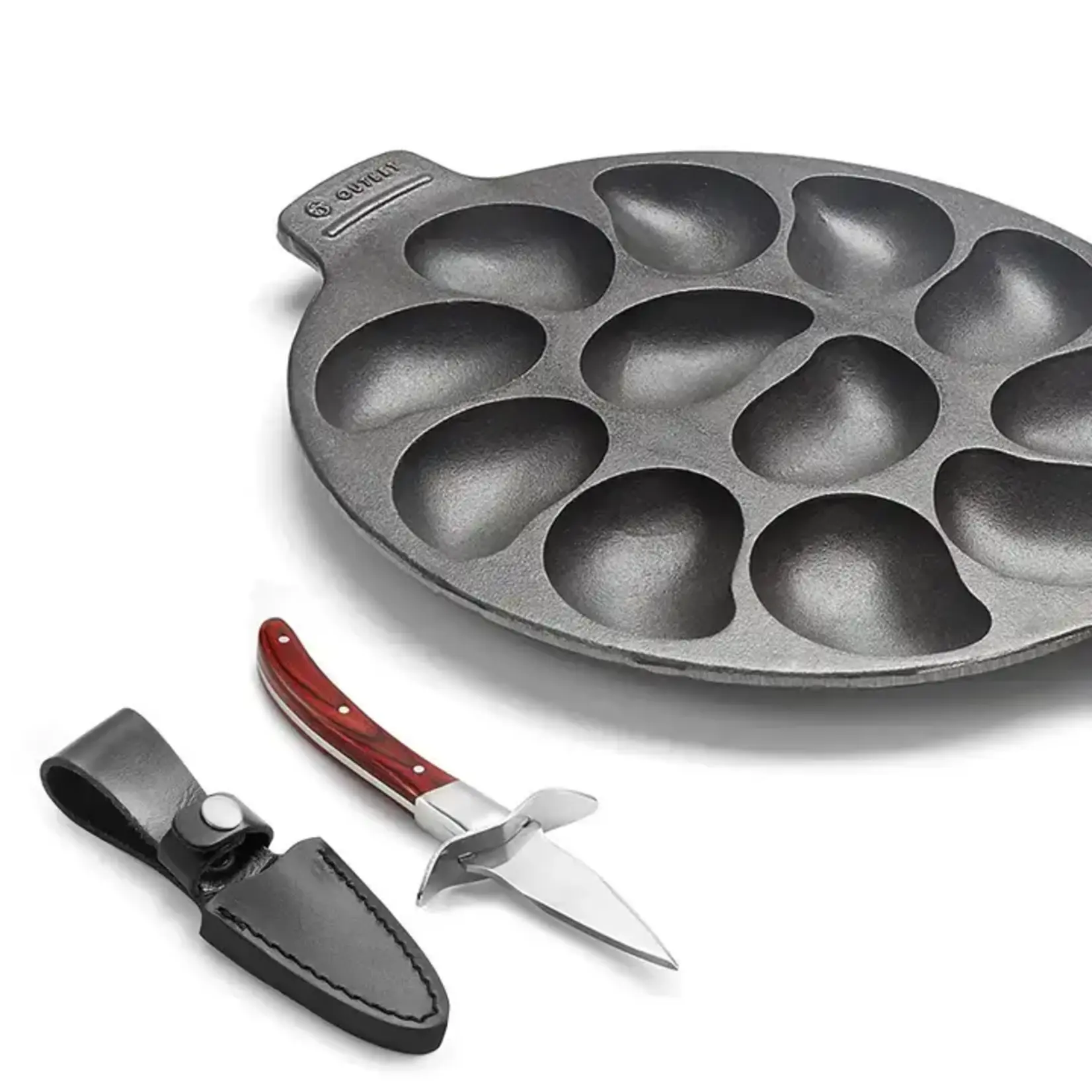Outset Oyster Knife and Oyster Pan