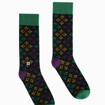 Bonfolk Mardi Gras Fleur De Lis Socks