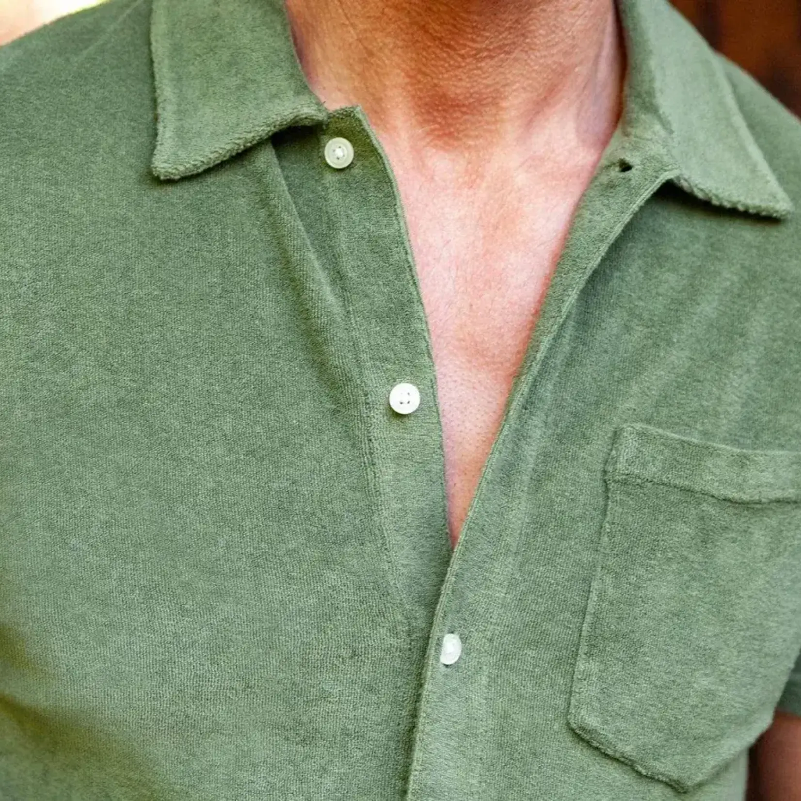 Criquet Terrycloth Button Down