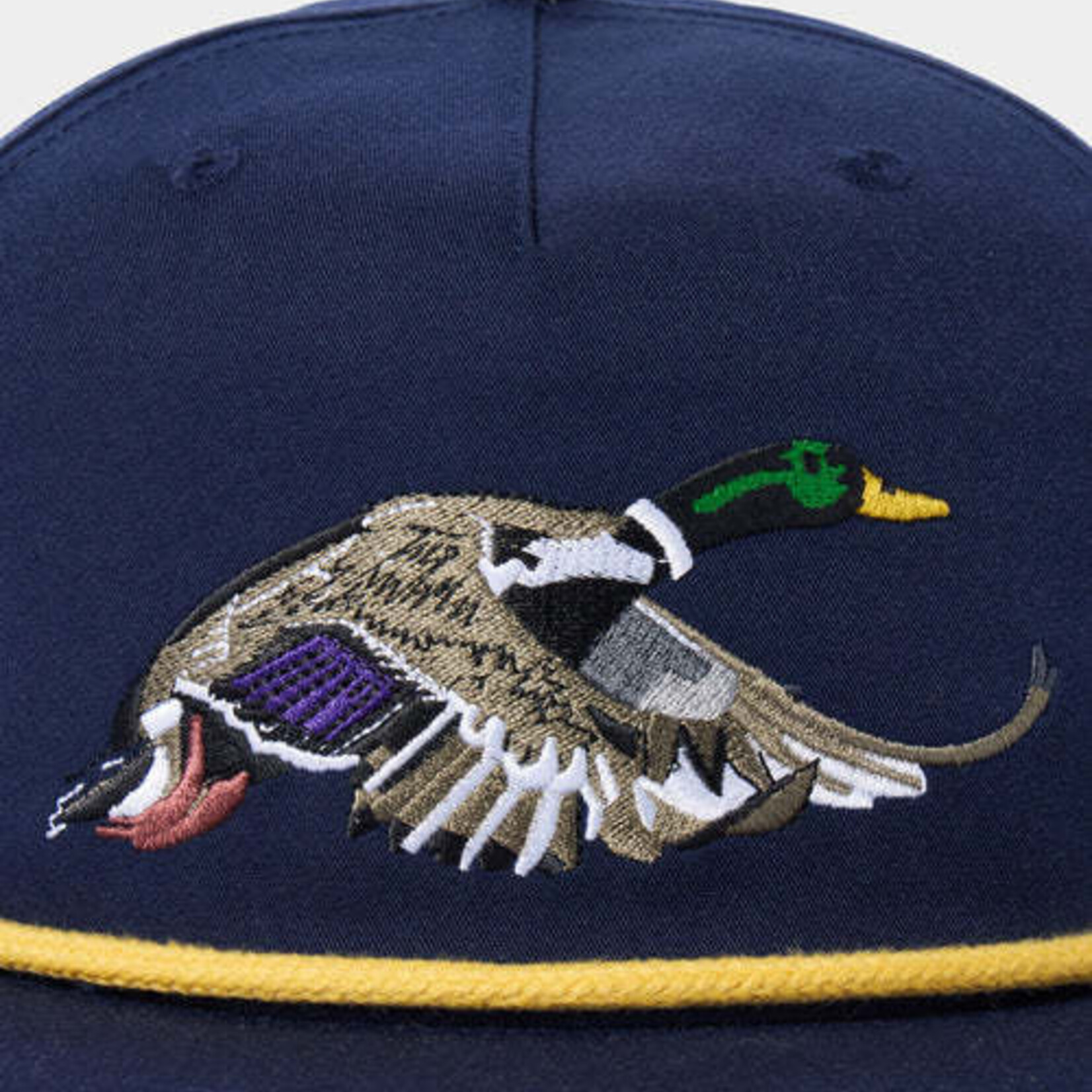 Duck Camp Grandpa Hat Mallard - Vintage Navy