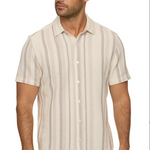 Flag and Anthem Orleans SS Stripe Textured Shirt