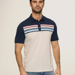 Flag and Anthem Ruskin SS Chest Stripe Slub Polo