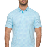 Flag and Anthem Emeryville SS Geo Print Performance Polo