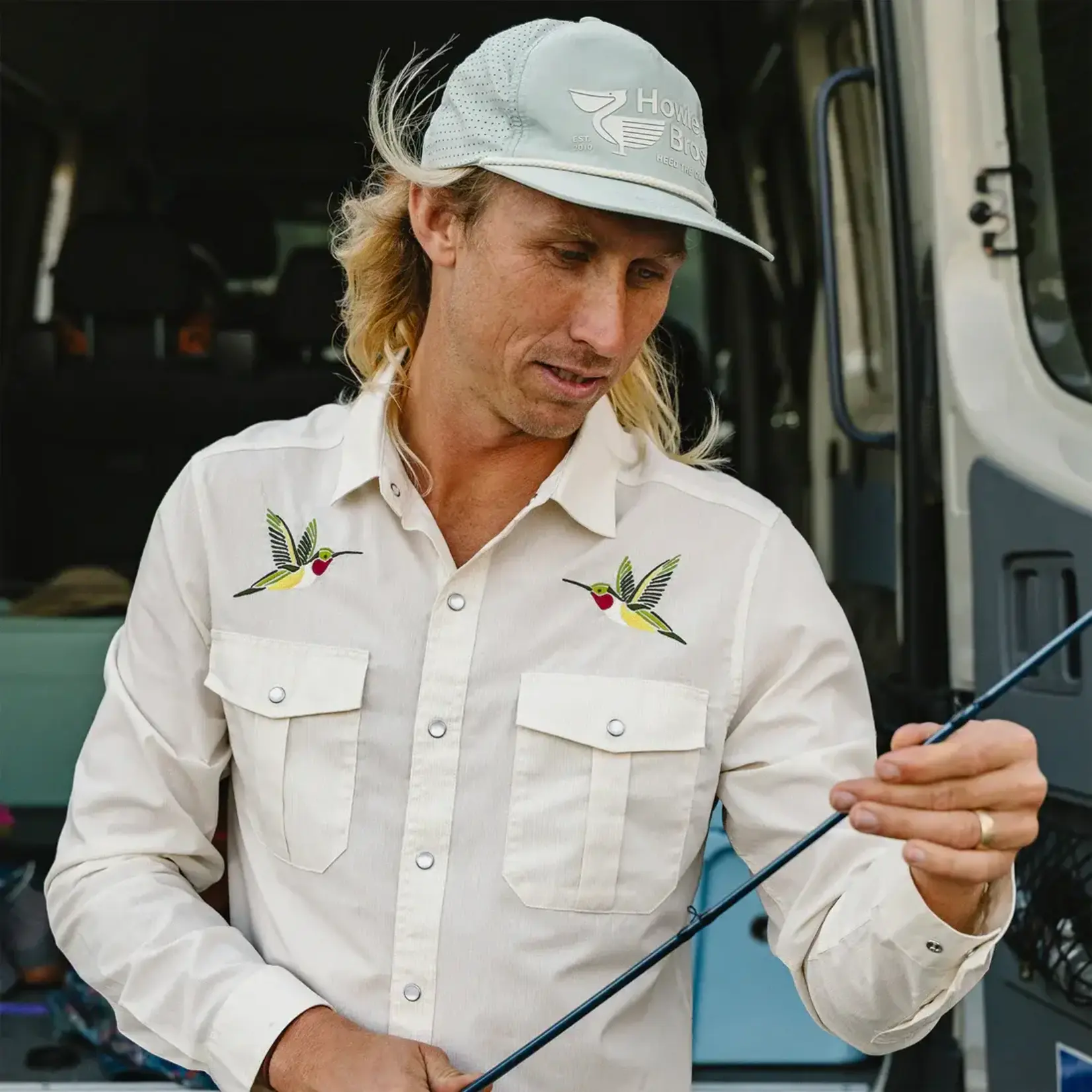 Howler Bros. Aperture Tech Strapback: Pelican Postage : Basalt