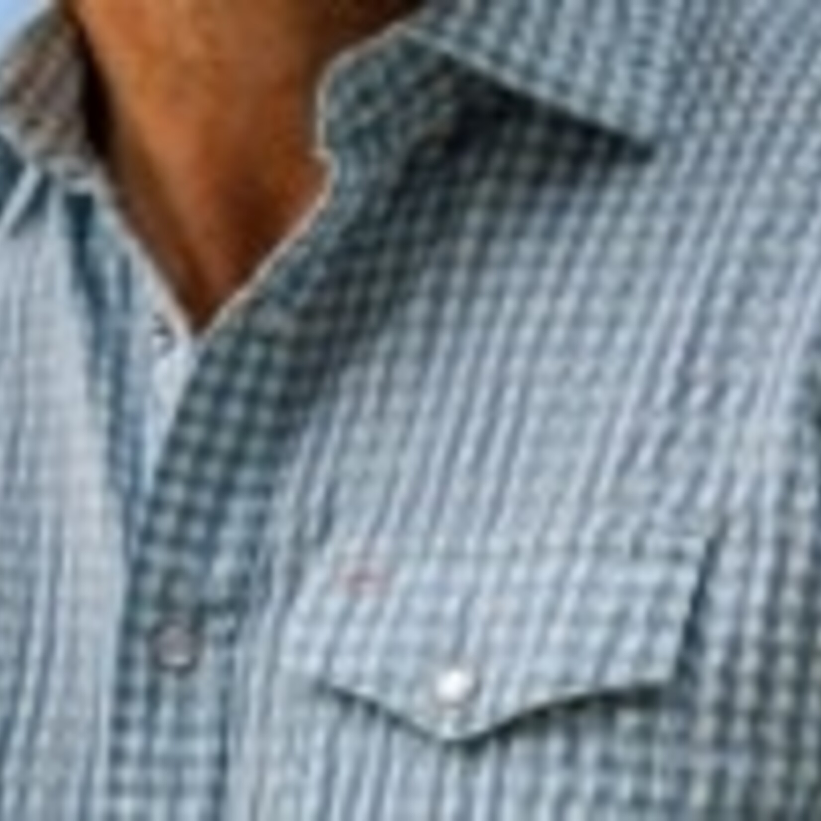 Criquet SEERSUCKER LONG SLEEVE PERFORMANCE PEARL SNAP