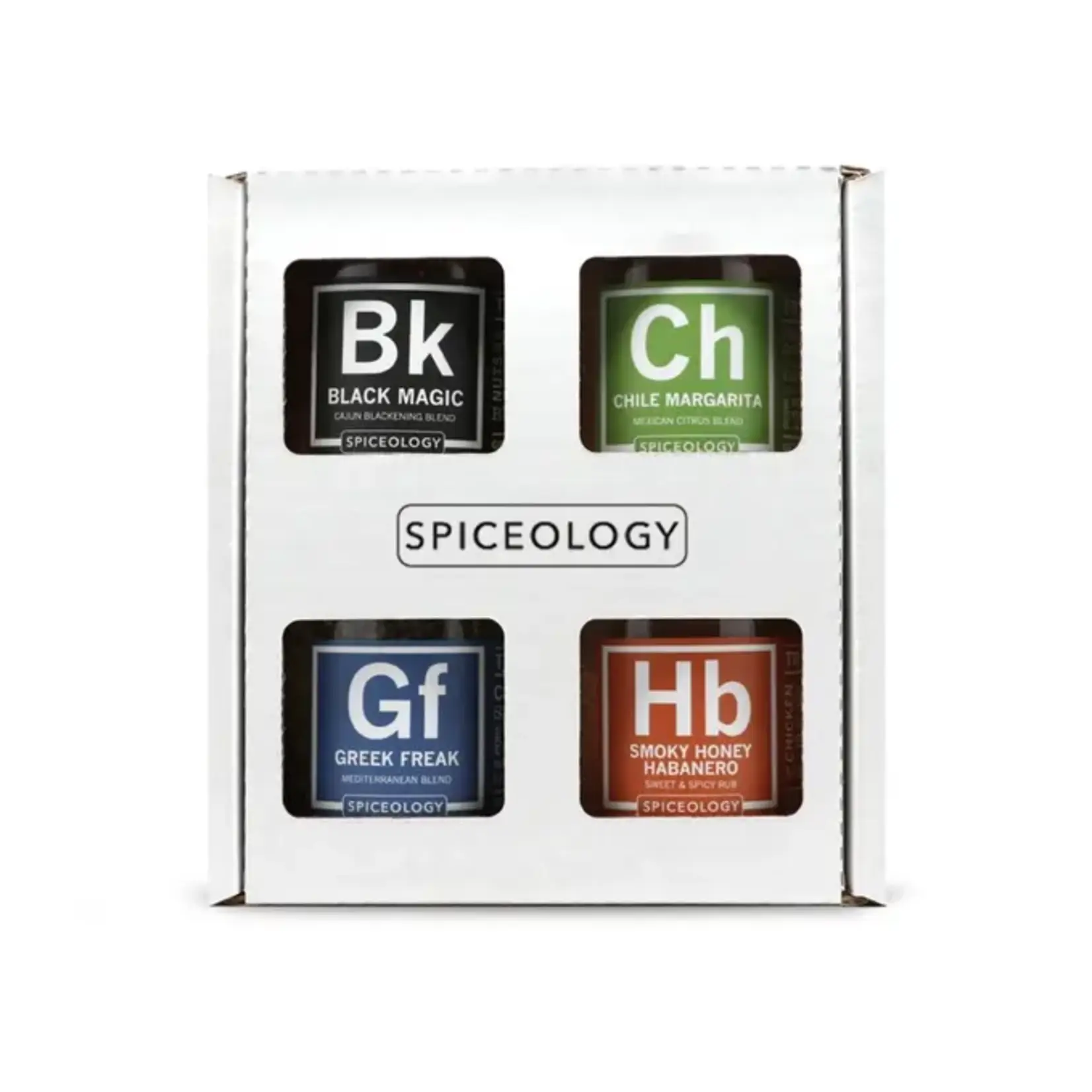 Spiceology BBQ Rub Gift Set | 4 Glass Jars