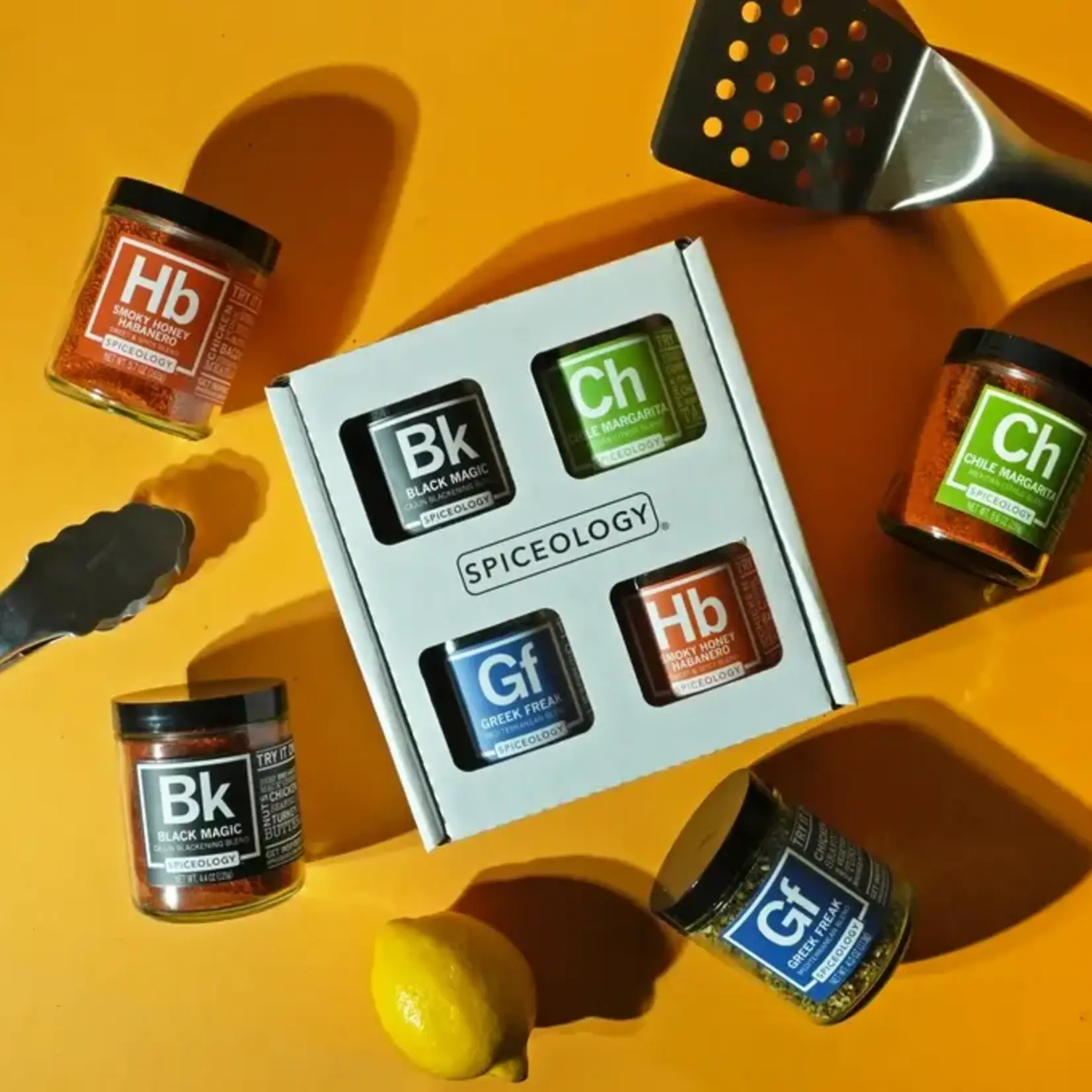 Spiceology BBQ Rub Gift Set | 4 Glass Jars