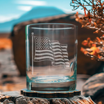 Benoit's Design Co. American Flag Glasses - Old Fashioned