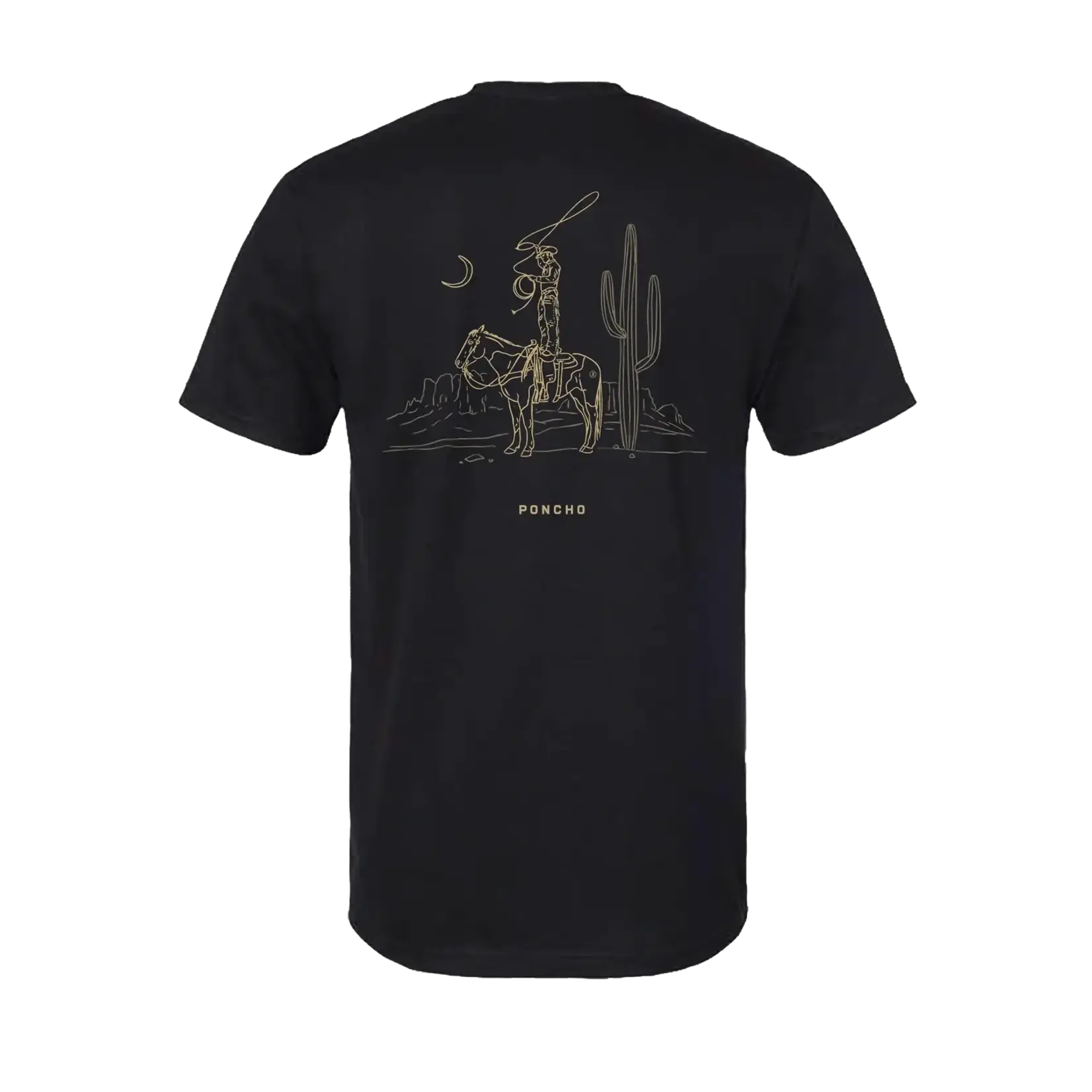 Poncho Outdoors The Cowboy Moon T-Shirt