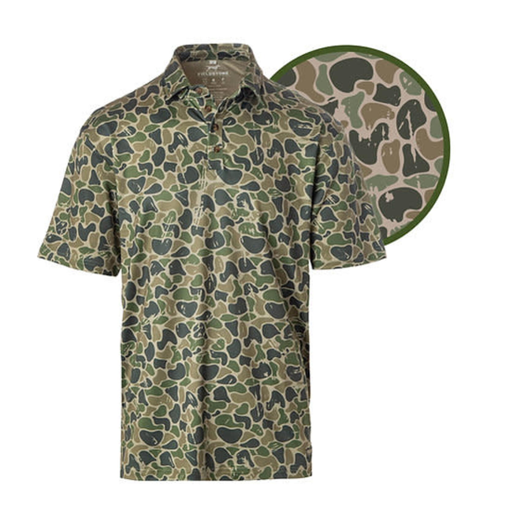 Fieldstone Backwoods Camo Polo