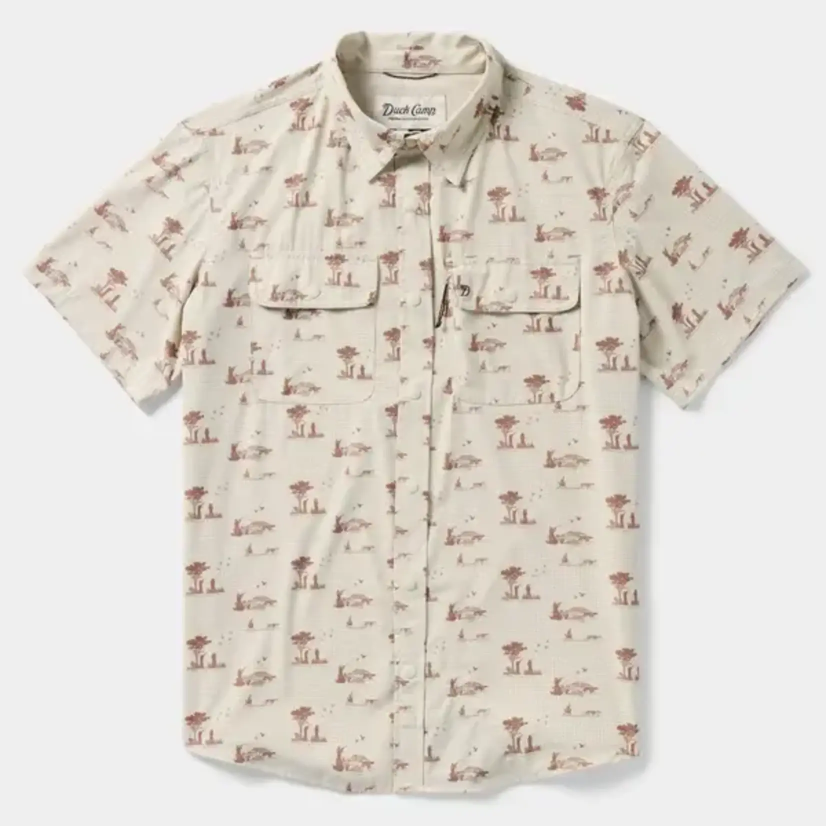Duck Camp Cast & Blast Perforated Shirt - Short Sleeve