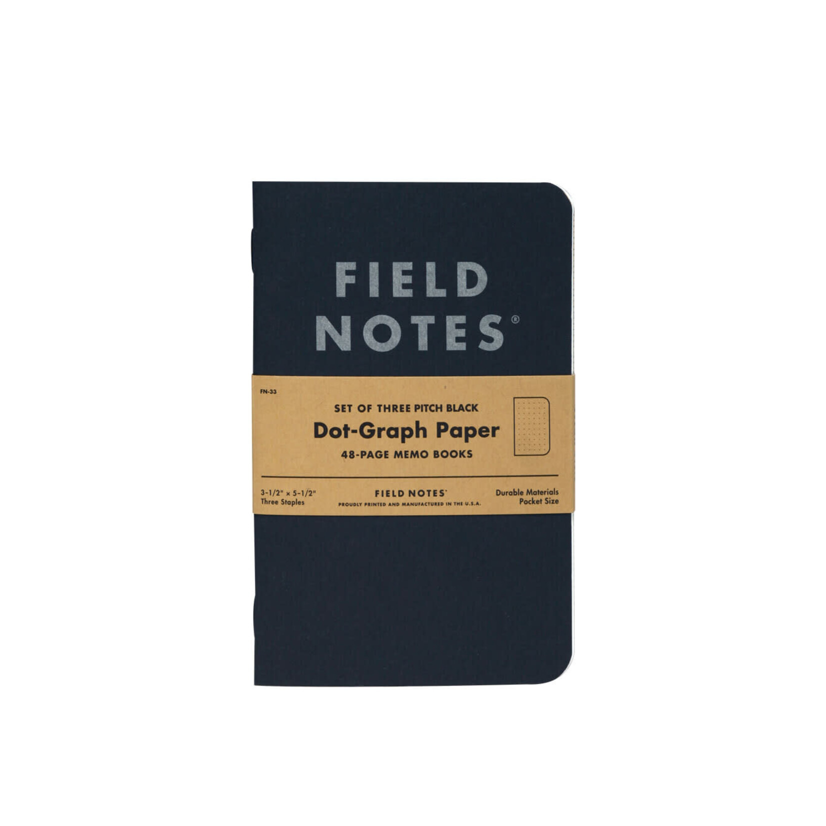 Field Notes Pitch Black 2-Pack Ruled