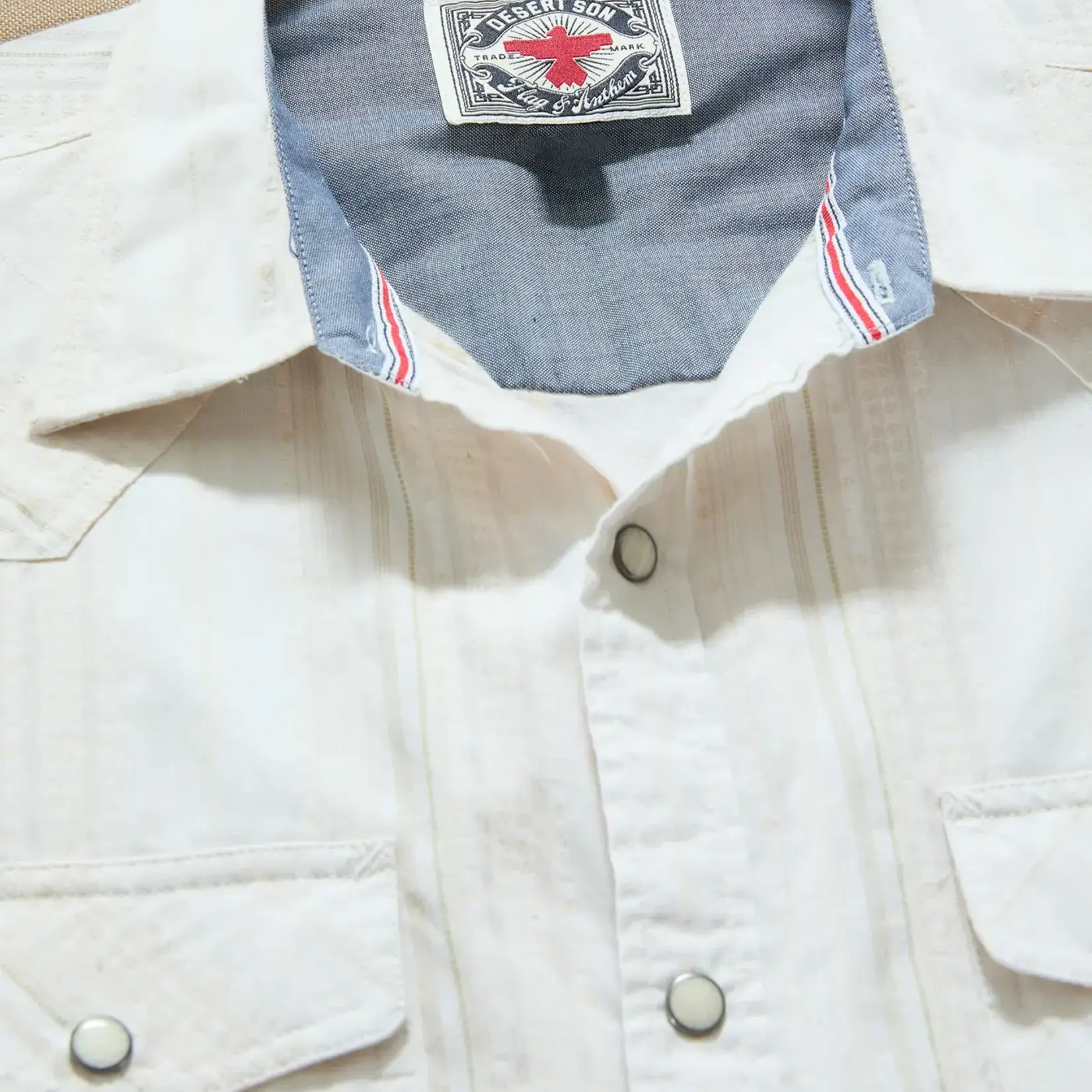 Flag and Anthem Desert Son Hueytown LS Textured Stripe Western
