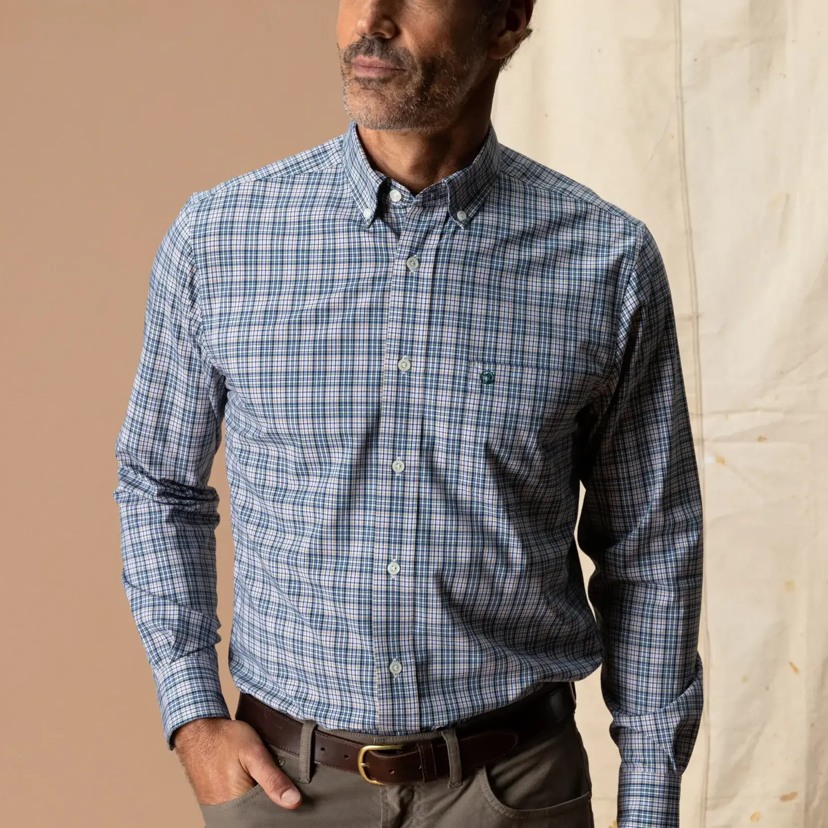 Duck Head LS Performance Poplin Sport Shirt