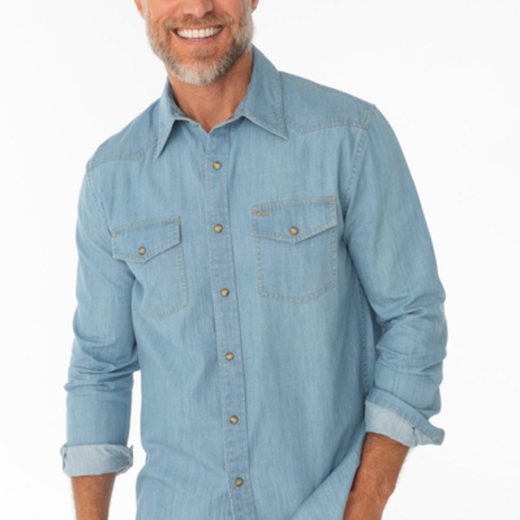 Criquet Western Denim Pearl Snap