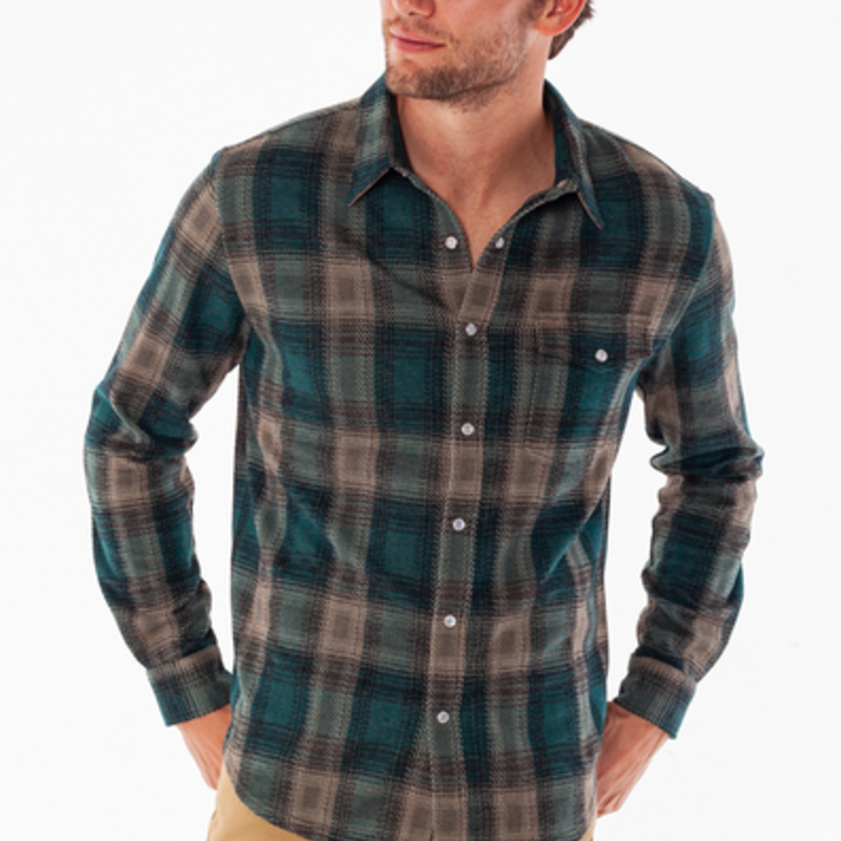 Criquet Chill-Knit Twill Pearl Snap