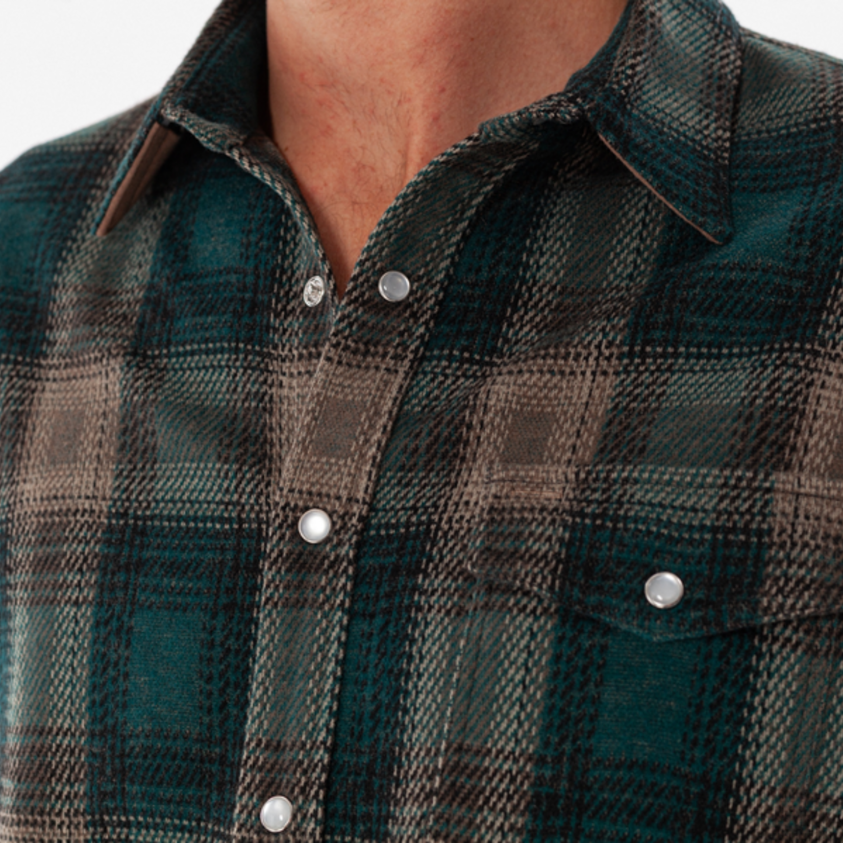 Criquet Chill-Knit Twill Pearl Snap