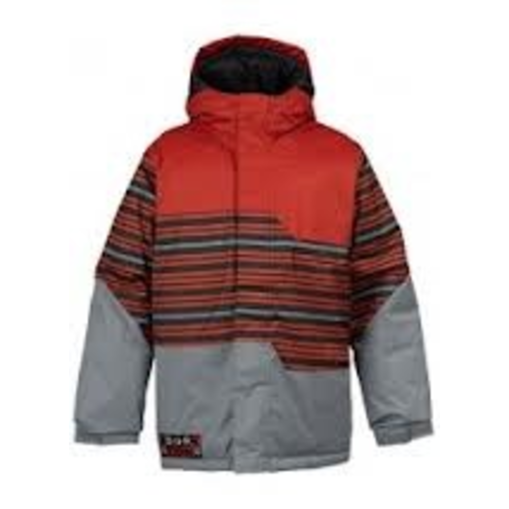 Burton boys fray jacket gray/red XL
