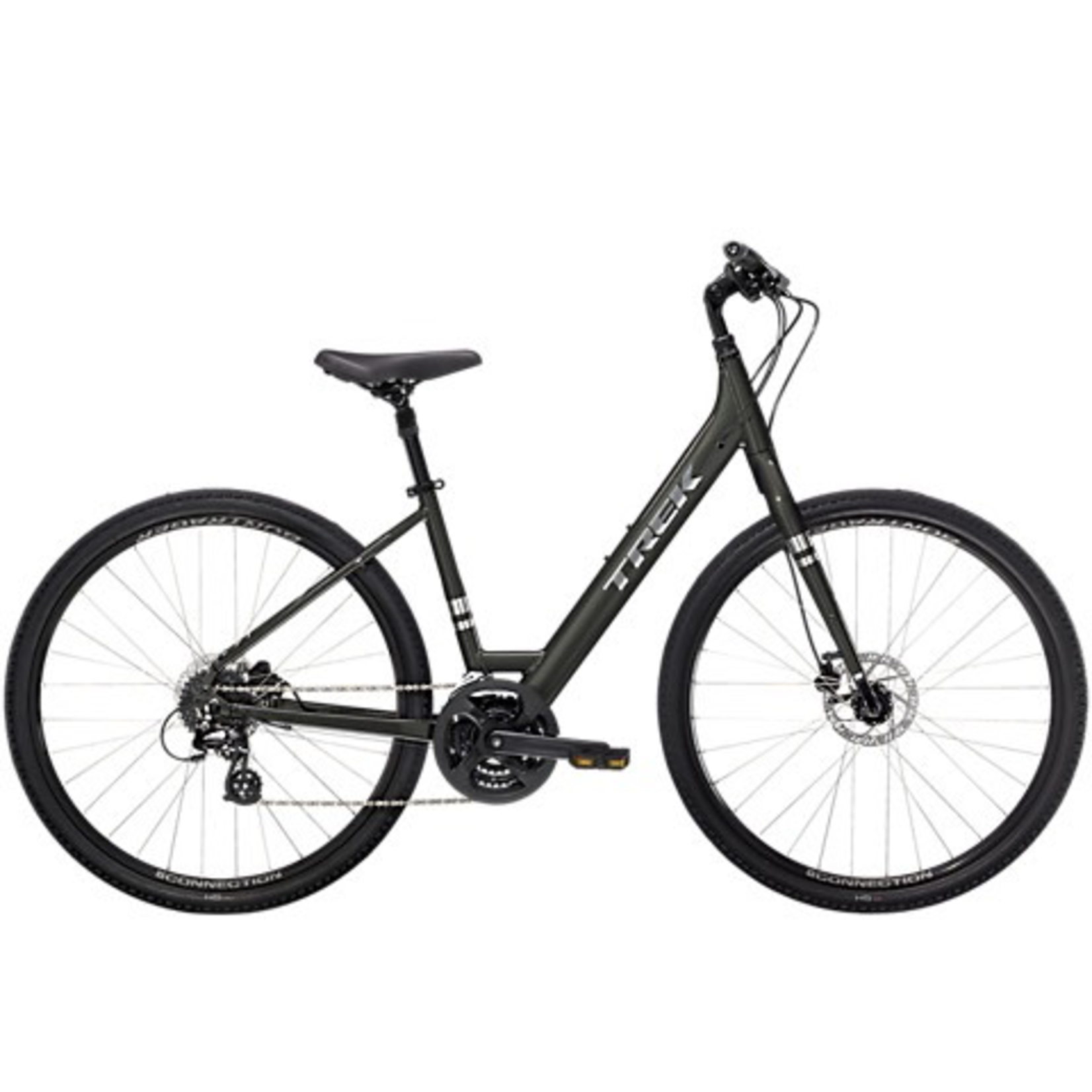 Trek TREK VERVE 2 DISC LOW STEP S Charcoal Outer Limit Sports Bike Shop
