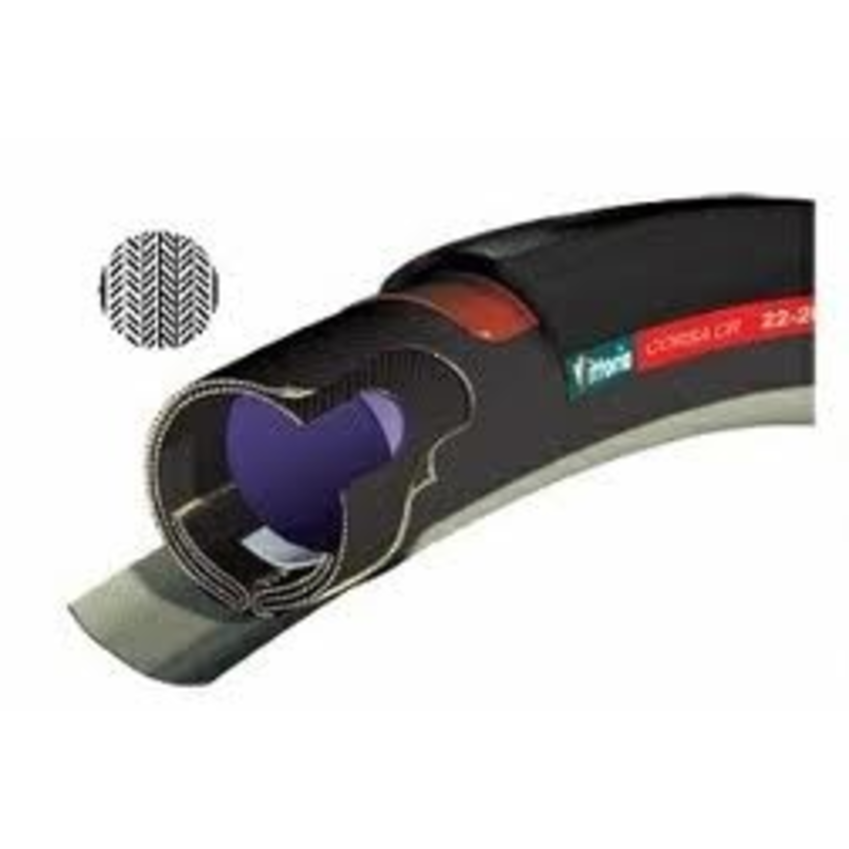 Vittoria VITTORIA CORSA CR TUBULAR 22MM 700X23C FULL BLACK Outer Limit Sports Bike Shop