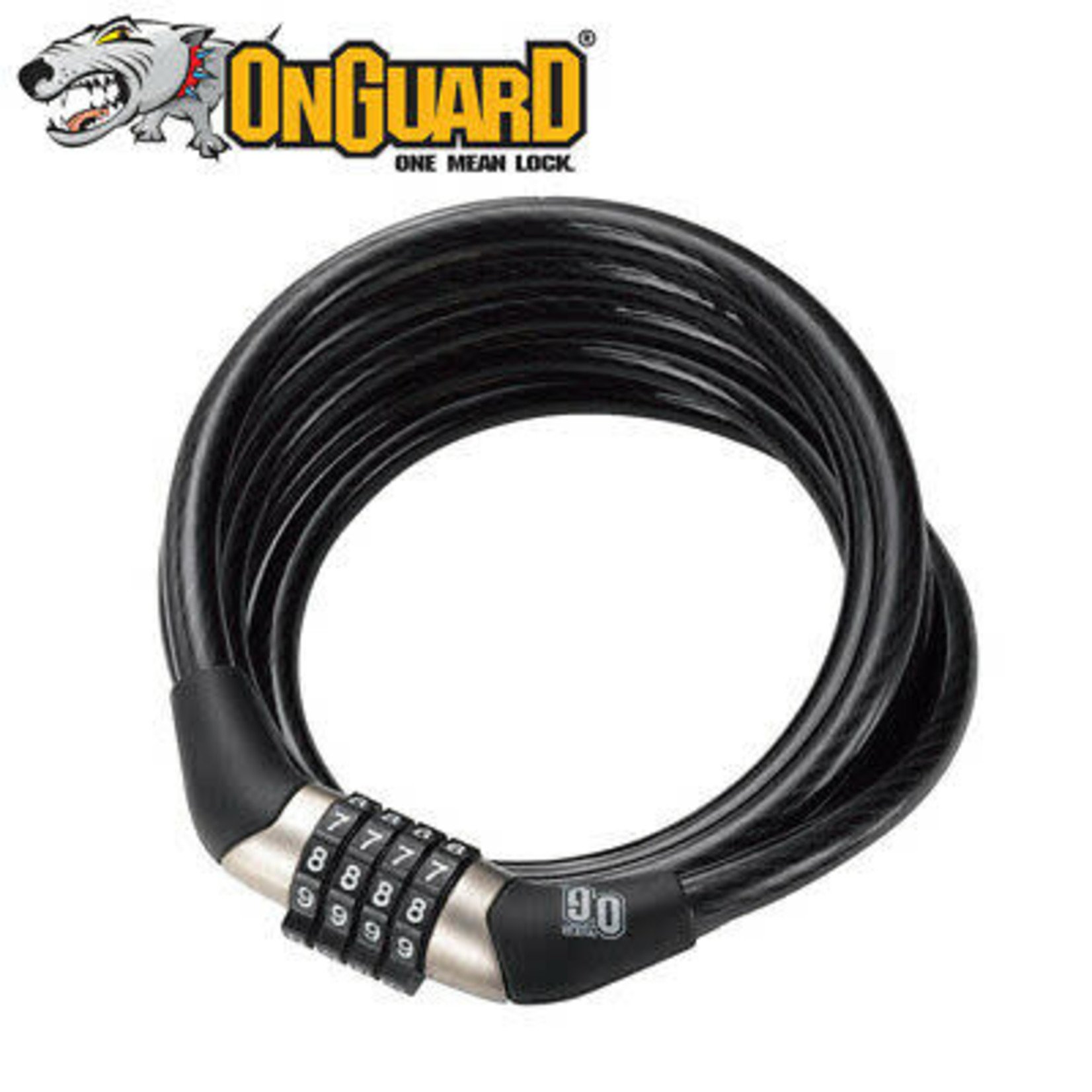 Onguard OnGuard, G 5817, Cil cable with cmbinatin lck, 8mm x 150cm (8mm x 4.9')