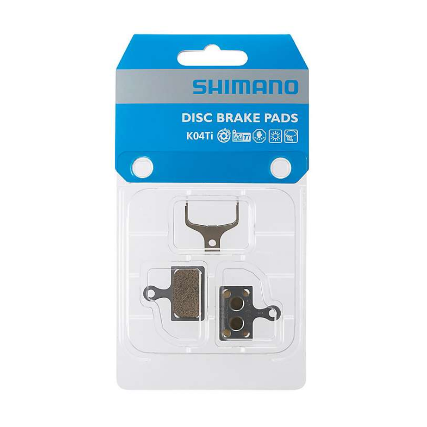 Shimano K04TI DISC BRAKE PAD-METAL, 1 PAIR