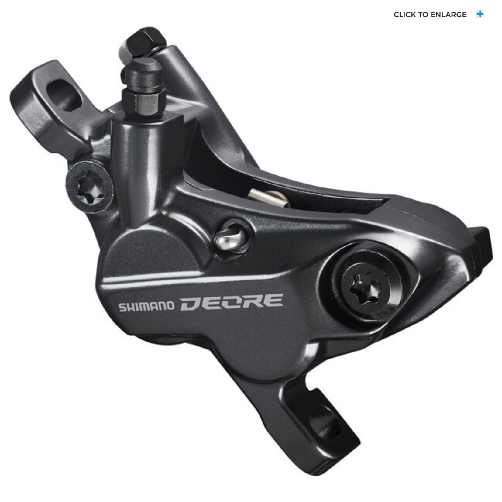 Shimano HYDRAULIC DISC BRAKE, BR-M6120, DEORE, FRONT OR REAR, W/O ADAPTER, W/D02S METAL PAD (W/O FIN)