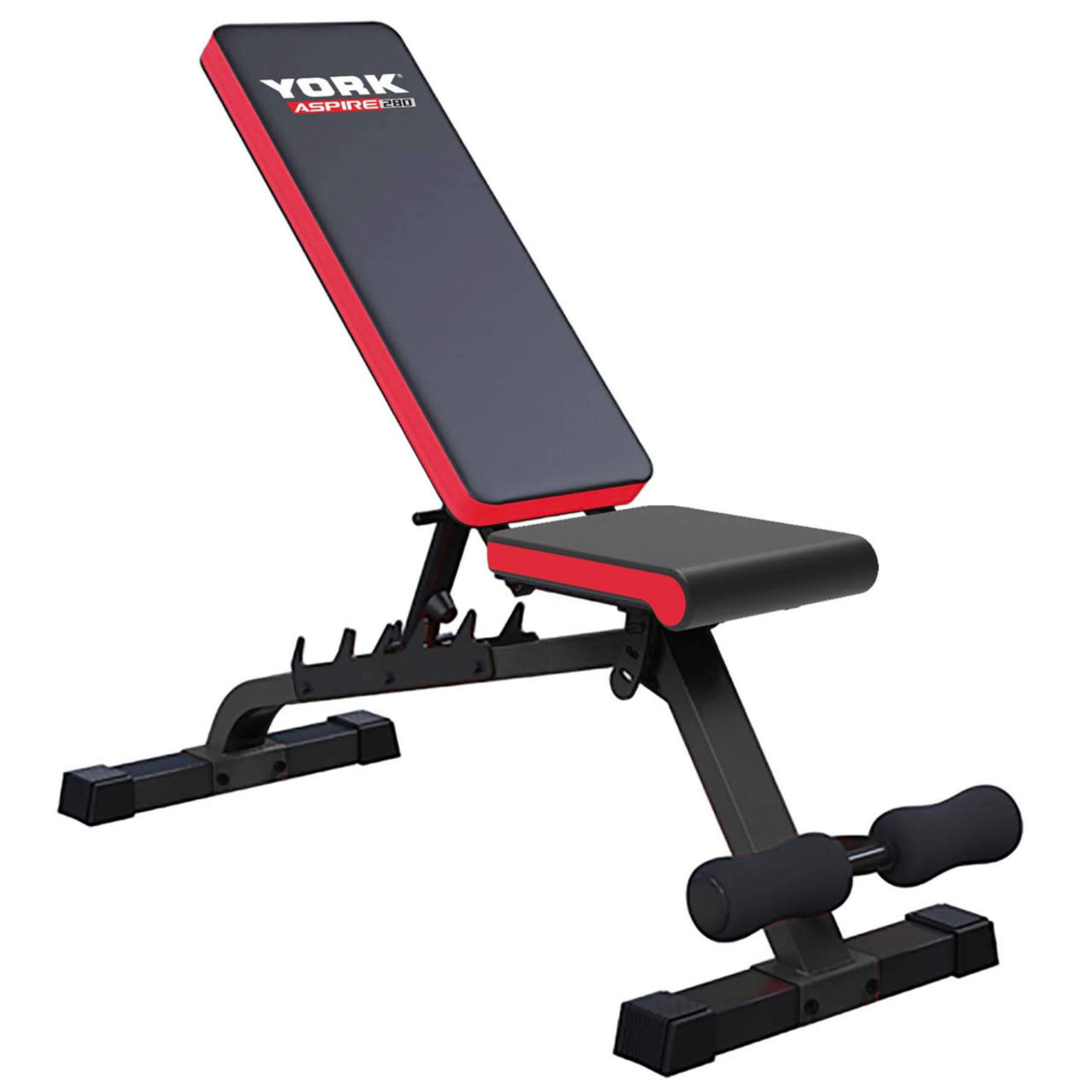 York York Aspire 280 Bench with Foot Hold Down