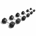 York York Rubber Hex Dumbell 5 lbs