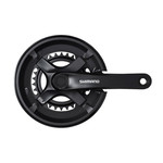 Shimano FRONT CHAINWHEEL, FC-TY501-2, 7/8-SPEED, 175MM, 46-30T W/O CHAIN GUARD, CHAIN CASE NOT COMPATIBLE, BLACK